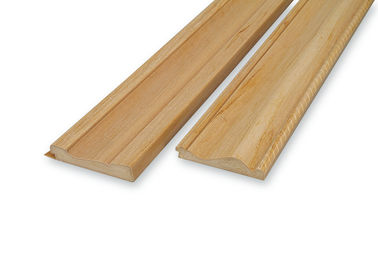 Grey Eco Friendly PVC Extrusion Profiles Wood Plastic Composite For Corridor