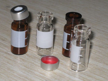 Glass PTFE Silicone Plastic Sample Vials Clear Seal 2ml 100/pk