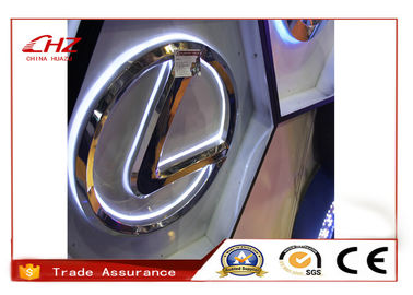 Acrylic Aluminum Stainless Frontlit 3D Car Logo / Branded Car Names